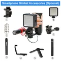 Pour DJI OM 5 6 Osmo Mobile 2 3 Accessoires Triple Hot Shoe Mount Adaptateur Microphone prompt ket