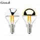 Grensk – ampoule Led E14 à Filament réglable en argent G45 or miroir Top lampe Globe rétro 4W Led