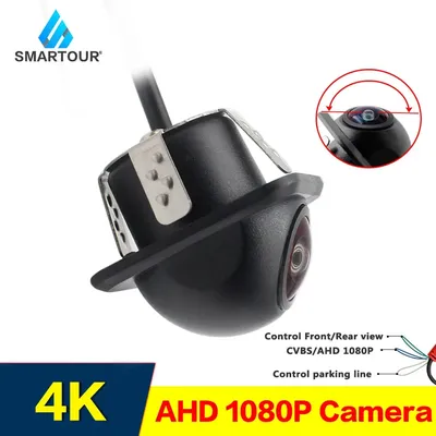 Smartour-Caméra de recul CCD avec objectif fisheye vue arrière grand angle vision nocturne HD