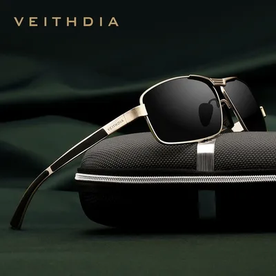 VEITHDIA-Lunettes de soleil de sport polarisées vintage pour hommes et femmes lunettes de soleil de