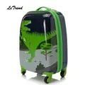 Letrend-Ensemble de valises à roulettes de dessin animé mignon pour enfants valise à roulettes