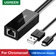 Ugreen – adaptateur Ethernet USB pour clé TV Chromecast Amazo Fire carte réseau USB vers RJ45 pour