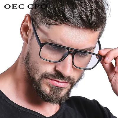 OEC CPO-Lunettes optiques anti-lumière bleue pour hommes filtre anti-fatigue oculaire numérique