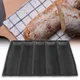 JXPAN-Moule de cuisson en silicone antiadhésif français 1/2/10 pour pain baguette doublure