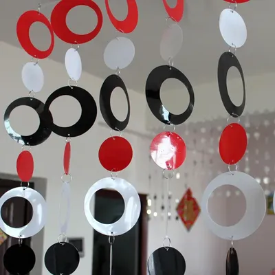 Rideau en plastique coloré pour chambre d'enfants rideau décoratif de dessin animé décoration