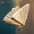 Lampe Led suspendue en forme de papillon éclairage d'intérieur pour chevet salon salle à manger