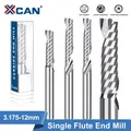 Fraise en carbure XCAN 1 pièce, fraise en spirale à cannelure simple, fraise CNC, mèche à tige droite, fraises à bois