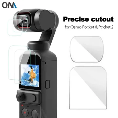 Protecteur d'écran pour DJI Osmo Pocket 1 et 2 film de protection d'objectif couvercle de cardan