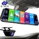 E-ACE 4G Voiture Dvr 10 Pouces Miroir Dash Cam Android 8.1 GPS Navigation Voiture Caméra Auto