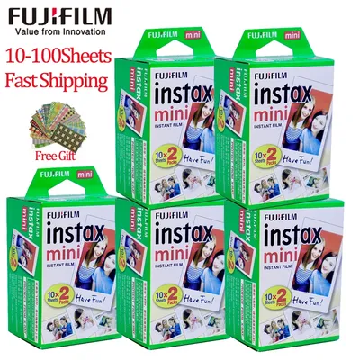 Fujifilm-10-100 feuilles de papier photo 3 pouces Instax mini 12 11 8 9 40 25 pour Instax Mini