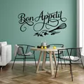 Bon appétit sticker Mural salle à manger cuisine Restaurant français citations décoration de la