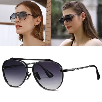 JackJad-Lunettes de soleil pilote en métal nickel é pour femmes lunettes de soleil à la mode Cool