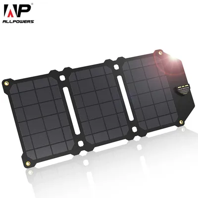 ALLPOWERS-Panneau solaire portable 21W chargeur de téléphone 24.com pour Sony iPhoneX Plus 11Pro