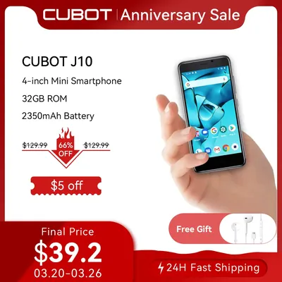 Cubot J10(2021) Smartphone débloqué Pas Cher Android 11 telephone portable neuf écran de 4 pouces