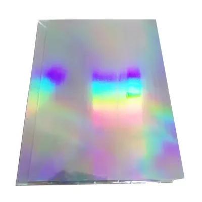 Papier d'étiquette autocollant argenté hologramme vierge laser imprimante UV couche spéciale