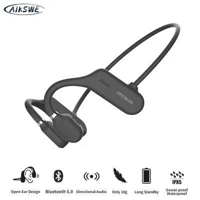 AIKSWE – écouteurs sans fil Bluetooth 5.0 oreillettes de sport son Surround stéréo HD mains