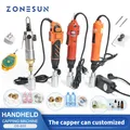 ZONESUN-Machine à capsuler les bouteilles électrique portative automatique avec anneau de