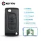 KEYYOU – clé télécommande à molette VA2/HU83 2/3BT 433Mhz transpondeur ID46 pour voiture Peugeot