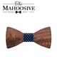 MAHOOSIVE – nœud papillon en bois pour hommes cravate classique ancien de style ancien pour