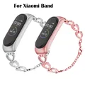 Bracelet de poignet en acier inoxydable pour femme bracelet en métal bracelet Xiaomi Band 4 5 6