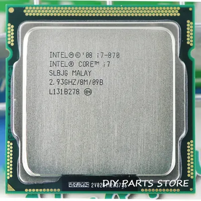 Processeur Intel Core I7 870 I7-870 I7 2.9GHz/ 8MB Socket LGA 1156 CPU Mémoire prise en charge:
