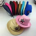 Chapeau d'extérieur DN Cirboy pour enfants chapeau de paille d'été garçons et filles étoile à cinq