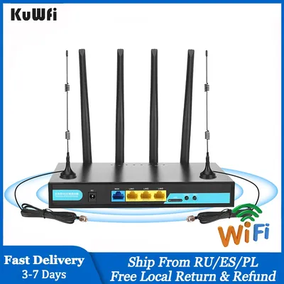 KuWFi – routeur WIFI 4G sans fil 300Mbps avec carte Sim haute vitesse extension longue portée