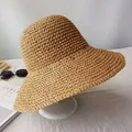 Chapeau de paille pour femmes casquette pare-soleil style anderE27 chapeau de plage plein air