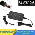 Chargeur 54.6V 2A pour chargeur de batterie li-ion 48V prise cc/connecteur pour batterie de vélo