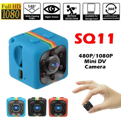 Mini caméra espion SQ11 480P/1080P micro vidéo petit caméscope révélateur DVR de poche caméra