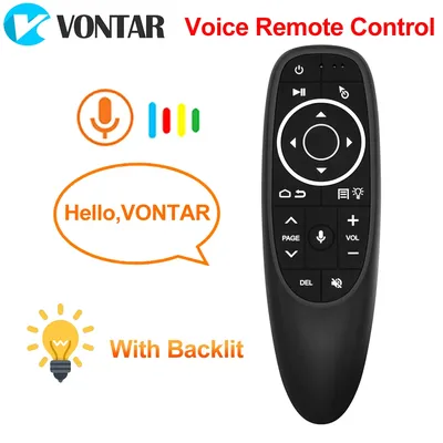 VONTAR – télécommande vocale G10 G10S Pro 2.4GHz Air Mouse Google Voice Assistant de recherche