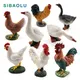 Figurines d'animaux de ferme poulet canard oies bonsaï décoration de maison accessoires de