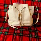 Kate Spade Bags | Kate Spade Tassel Drawstring Leather Bag | Color: White | Size: Os