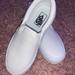 Vans Shoes | Brand New Never Worn Kids Vans Slip Ons. No Tags | Color: White | Size: 1bb