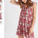 American Eagle Outfitters Dresses | Aeo Red Floral Dress | Color: Red/White | Size: M