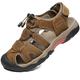 ZYLDK Sports Outdoor Sandals Summer Men's Beach Shoes Casual Sandals for Men Closed-Toe Shoes Leather Trekking Walking Hiking Touch Close Strap Brown 46