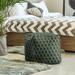 East Urban Home Square Geometric Cube Ottoman Polyester/Fade Resistant/Scratch/Tear Resistant | 18 H x 18 W x 18 D in | Wayfair