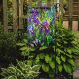 August Grove® Farlough Iris by The Well 2-Sided Garden Flag, Polyester in Green | 15 H x 11 W in | Wayfair E9CBFBCAA9C648CCBFCFCA96FE471C29