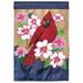 Alcott Hill® Carrasquillo Cardinal Dogwood 2-Sided Polyester Garden Flag in Green/Pink/Red | 42 H x 29 W in | Wayfair