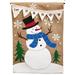 The Holiday Aisle® Dorning Let it Snow Garden Flag in Brown/White | 18 H x 12.5 W in | Wayfair 66E932A351B2433C869A505FD1DAFD8A