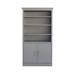 Latitude Run® Hanvika 36" W Standard Bookcase Wood in Gray/White | 48 H x 36 W x 13 D in | Wayfair 2FEB57BBB7F54F12AC68ACFBA91EE3BE