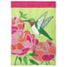 Red Barrel Studio® Hummingbird 2-Sided Polyester Garden Flag in Green/Pink/Red | 18 H x 13 W in | Wayfair 8891D532A8A84779A20904FF0B65524C