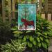 The Holiday Aisle® Silloth Kalahari Goat 2-Sided Polyester 15 x 11 in. Garden Flag in Brown/Green/Red | 15 H x 11 W in | Wayfair