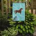 August Grove® Hilliger Hannoverian Horse 2-Sided Polyester 15 x 11 in. Garden Flag in Blue | 15 H x 11 W in | Wayfair