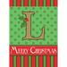 The Holiday Aisle® Carolena 2-Sided Burlap 18 x 13 in. Garden Flag in Red/Green | 18 H x 13 W in | Wayfair DEE1B3B2F19043DE9588CABD8A2C1F88