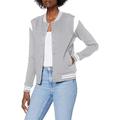 Urban Classics Women's Ladies Organic Inset College Sweat Jacket, Grey/White, M