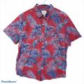 American Eagle Outfitters Shirts | American Eagle Outfitters Hawaiian Button Shirt | Color: Blue/Pink | Size: Xl