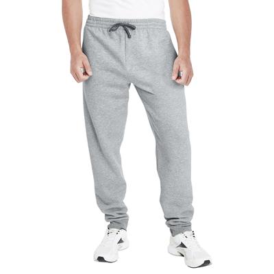 Jerzees 975MPR Adult Nublend Jogger Pant in Ash/Charcoal Grey size Small | Fleece 975MP
