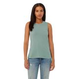 Bella + Canvas B6003 Women's Jersey Muscle Tank Top in Heather Dusty Blue size Medium | Ringspun Cotton 6003, BC6003