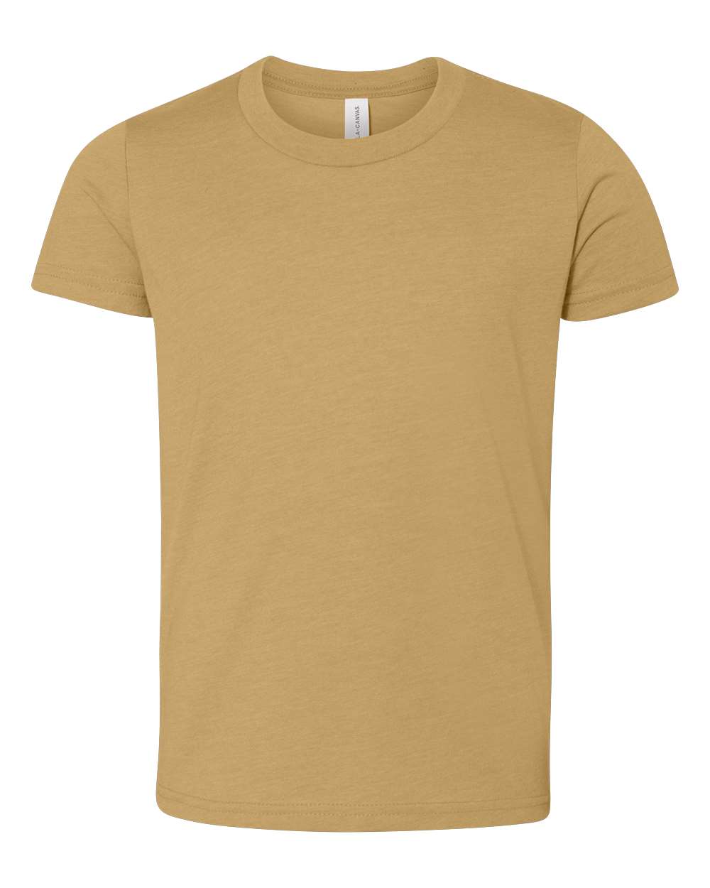 Bella + Canvas 3001Y Youth Jersey Top in Mustard size Small | Cotton 3001YCVC, 3001YCV, BC3001YCVC, B3001Y, BC3001Y
